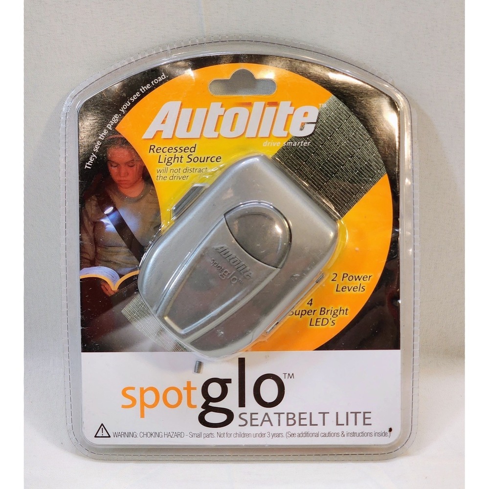 🔥 Autolite SpotGlo Seatbelt‎ Lite As Seen On TV Clip On Reading Light Honeywell